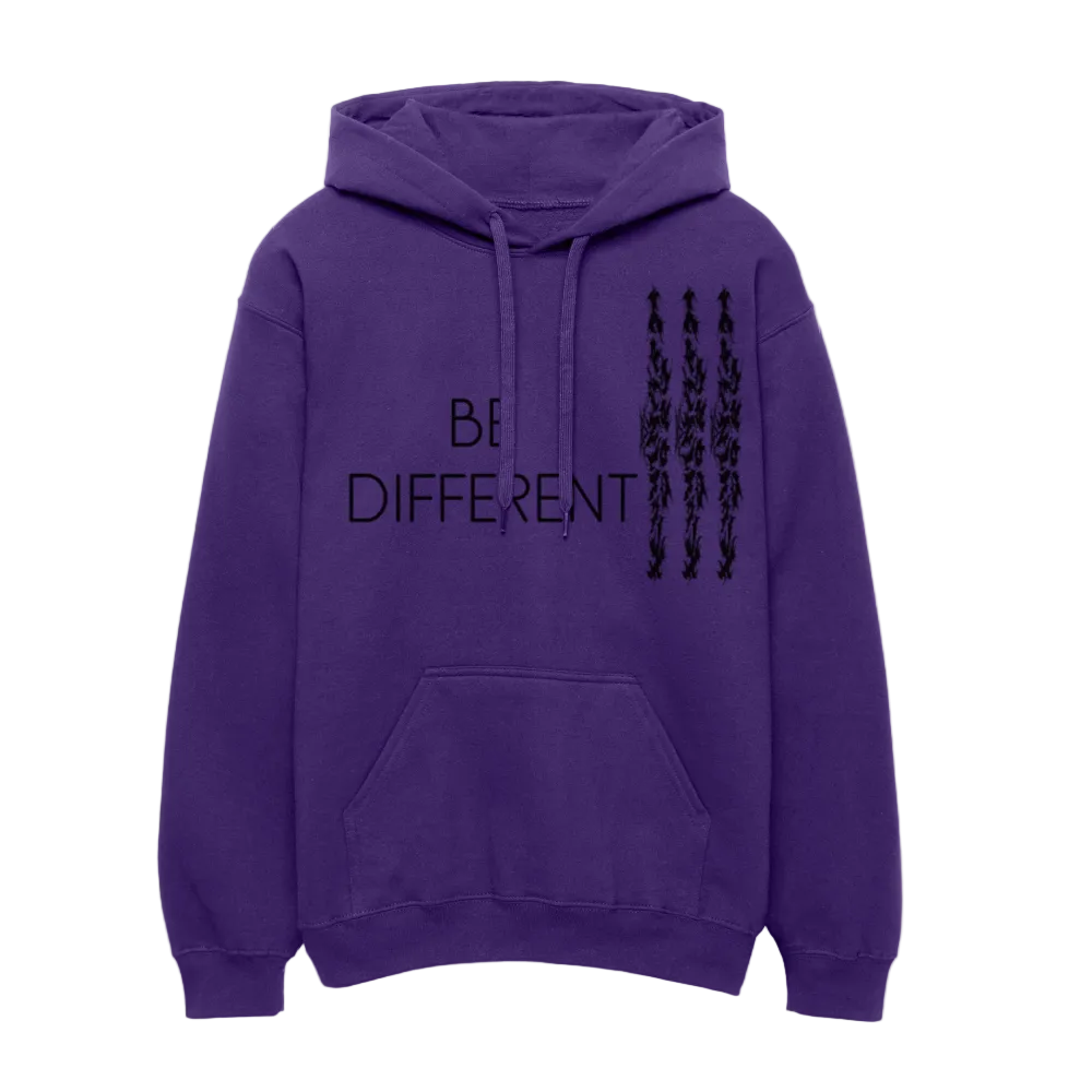 BE DIFFERENT UNISEX HOODIE - purple