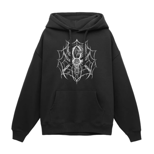 OVERSIZE HOODIE "CENTIPEDE" UNISEX - black