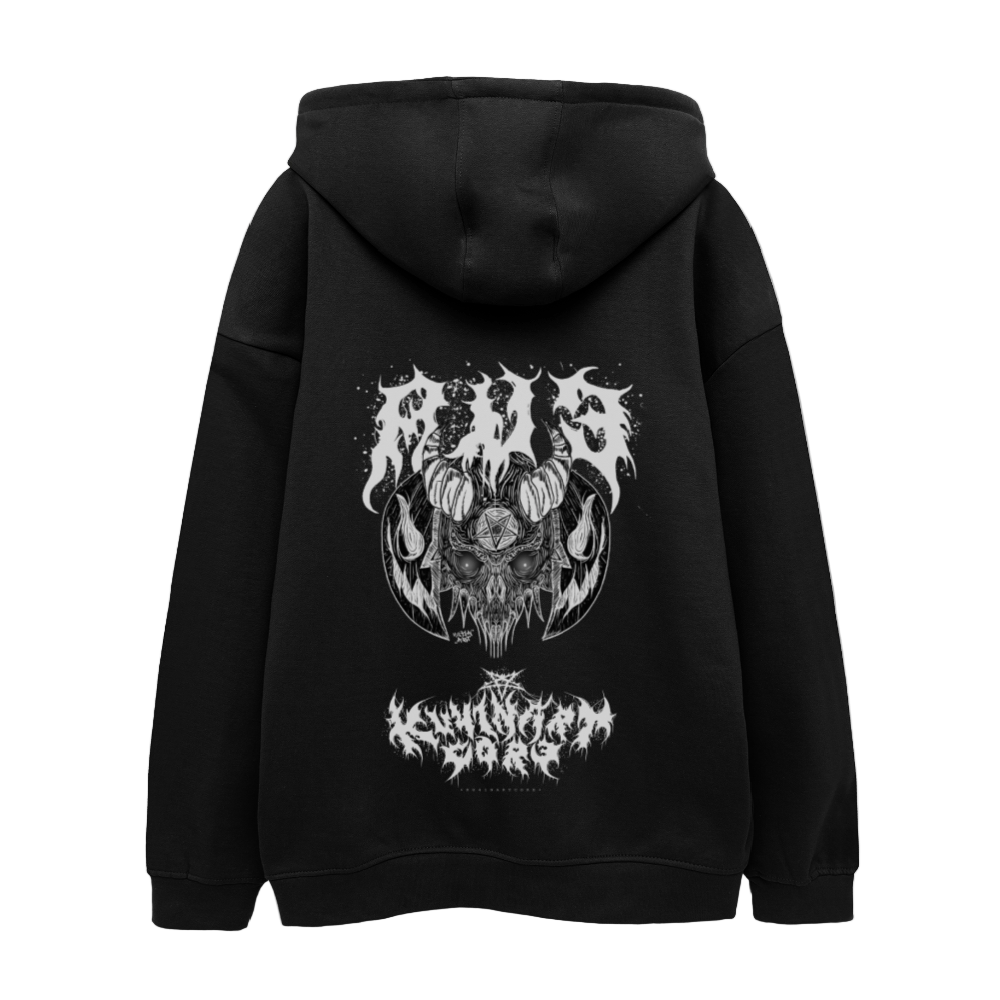 OVERSIZE HOODIE "AVE" - black