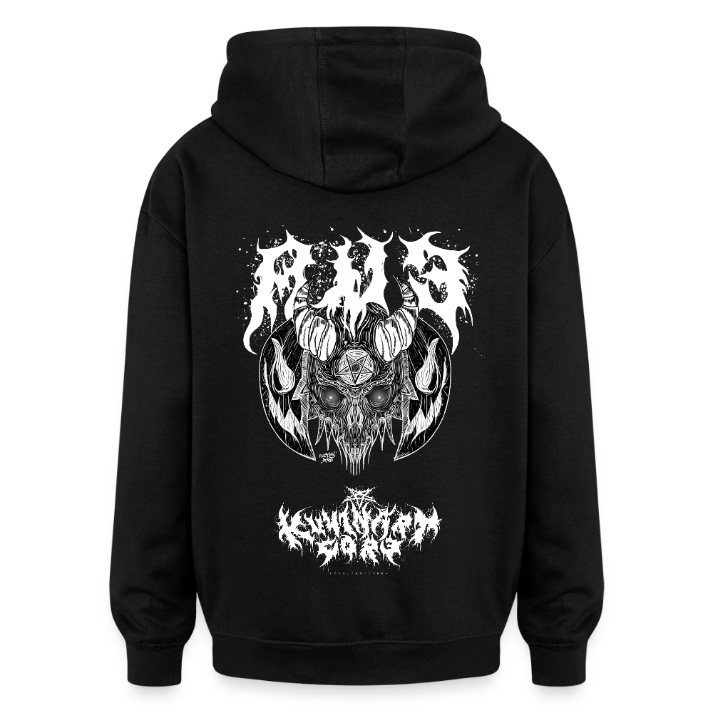 OVERSIZE HOODIE "AVE" UNISEX - black